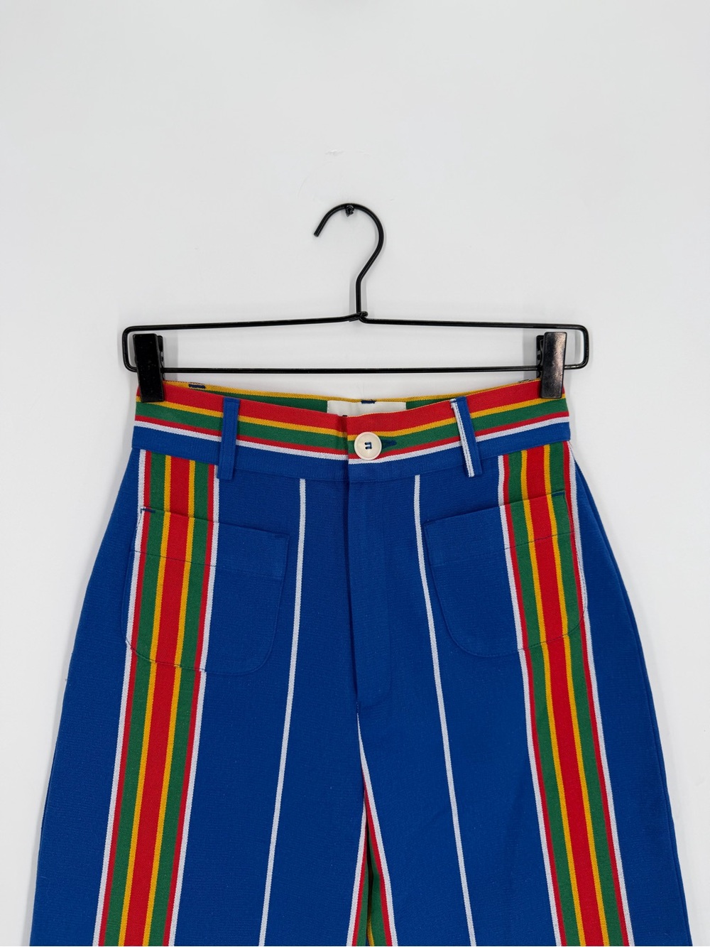La Veste Pippi High Waisted Stripe Printed Straight Leg Pants In 04
